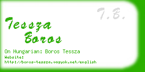 tessza boros business card